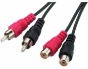 RCA (Cinch) x2 - RCA (Cinch) x2 kabel 3m černý (KPO2661)