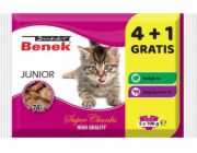 SUPER BENEK Junior - wet cat food - 5 x 100g