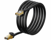 Baseus Baseus Speed Seven rychlý síťový kabel RJ45 10Gbps 2m černý (WKJS010301)