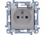 Kontaktní simon Simon 10 Single Plug Socket IP44 s těsněním těsnění v průhledné barvě bílé 16A CGZ1BC.01/11A