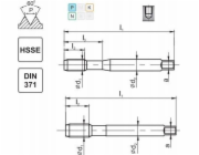 Fanar THREAD UNF 3/8-24 DIN-371C R40 (2B) HSSE 800