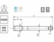 Fanar THREAD M14x1 DIN-374C (6H) HSSE 800