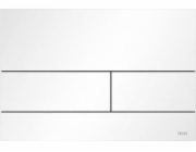 Splachovací tlačítko Tece TECEsquare II - kovové splachovací tlačítko na WC, matná bílá