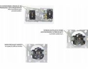 Kontakt-Simon 54 Regulátor teploty s čidlem. externí (modul) 16(2) A 230V vč. externí senzor (sonda) na šrouby, matná černá DRT10Z.02/49