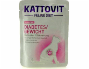 KATTOVIT Feline Diet Diabetes Salmon - mokré krmivo pro kočky - 85g