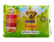 PURINA Friskies Adult - Mix in želé - vlhké krmivo pro psy - 4 x 100 g