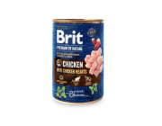 BRIT Premium by Nature Kuře se srdíčky - mokré krmivo pro psy - 400 g