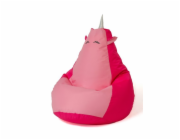 Sako taška pouf Unicorn růžovo-světle růžová XXL 140 x 100 cm