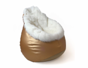 Sako taška pouf Glamour gold XL 120 x 80 cm