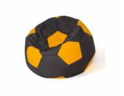 Sako bag pouffe Koule černo-žlutá L 80 cm