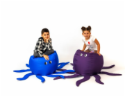 Octopus Sako taška pouffe fialová L 80 x 80 cm