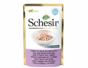 SCHESIR in jelly Tuna and chicken with ham - mokré krmivo pro kočky - 50 g