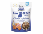 BRIT Care Raw Treat Kitten kuře s lososem - kočičí pamlsky - 40g