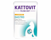 KATTOVIT Feline Diet Gastro Kuře s rýží - mokré krmivo pro kočky - 85g