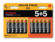 Kodak XTRALIFE Alkaline AA Battery 10 (5+5 pack)