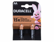 Alkalické baterie DURACELL BASIC AA/LR6 K2 - blistrová karta 2 kusy