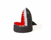 Sako taška pouf Shark black XXL 100 x 60 cm