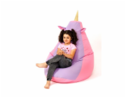 Sako taška pouf Unicorn růžovo-fialová XL 130 x 90 cm