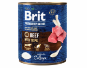 BRIT Premium by Nature Beef with tripe - mokré krmivo pro psy - 800g