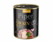 DOLINA NOTECI Piper Chicken hearts with spinach - Mokré krmivo pro psy - 800 g