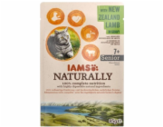 IAMS Naturally Senior s novozélandským jehněčím v omáčce - mokré krmivo pro kočky - 85g