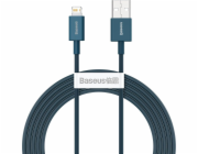 Kabel USB na iP 2,4A 2m (modrý)