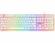 Herní klávesnice Havit KB876L RGB (bílá)