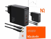 Nabíječka GaN 140W Mcdodo CH-2913, 2x USB-C, USB-A (černá)