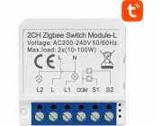 Chytrý spínací modul ZigBee Avatto LZWSM16-W2 Bez neutrálu TUYA