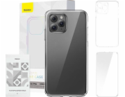 Pouzdro Baseus Crystal Series pro iPhone 11 pro (čiré) + tvrzené sklo + čisticí sada