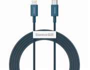 Kabel USB-C k iP, 20W, PD, 2m (modrý)