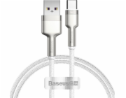 Kabel USB pro USB-C Baseus Cafule, 66 W, 1 m (bílý)