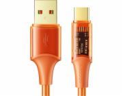 Kabel USB-C Mcdodo CA-3150, 6A, 1,8 m (oranžový)