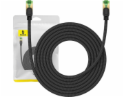 Opletený síťový kabel cat.8 Baseus Ethernet RJ45, 40 Gb/s, 5 m (černý)