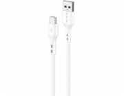 Foneng X36 USB kabel na Micro USB, 2.4A, 1m (bílý)