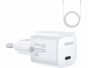 Mini nabíječka PD 20W C-L Cable Joyroom JR-TCF02 (bílá)