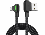 Kabel USB-Micro USB Mcdodo CA-5280 LED, 3 m (černý)