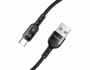 Pružinový kabel USB k USB-C Mcdodo Omega CA-6420 1,8 m (černý)