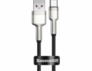 Kabel USB pro USB-C Baseus Cafule, 66 W, 0,25 m (černý)