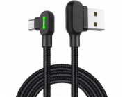 Kabel USB-Micro USB Mcdodo CA-5280 LED, 1,8 m (černý)