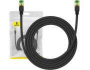 Opletený síťový kabel cat.8 Baseus Ethernet RJ45, 40 Gb/s, 2 m (černý)