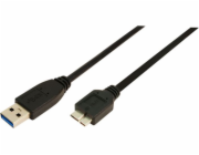 LogiLink USB-A - micro-B USB kabel 1 m černý (CU0026)