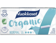 Vuokkoset , 100% BIO, normální tampony, 16 kusů