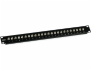 Digitus Patch panel 19palcový 1U 24x F port (CL-19-1U-24F)