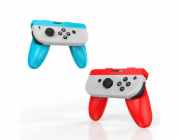 Rukojeti JYS Handgrip pro Joy-Con, modré a červené