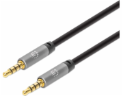 Manhattan Jack 3,5mm - Jack 3,5mm kabel 5m šedý (356015)