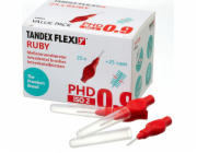 Tandex Tandex (25 ks) Zubní kartáčky Flexi Super Fine Ruby (červené)