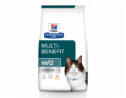 HILL S PRESCRIPIPTION DIET Multi-Benefit Feline w/d Suché krmivo pro kočky Kuře 3 kg