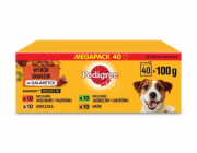 PEDIGREE Adult mix příchutí - Mokré krmivo pro psy - 40x100g