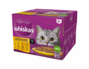 WHISKAS Poultry Feast - mokré krmivo pro kočky - 24x85 g